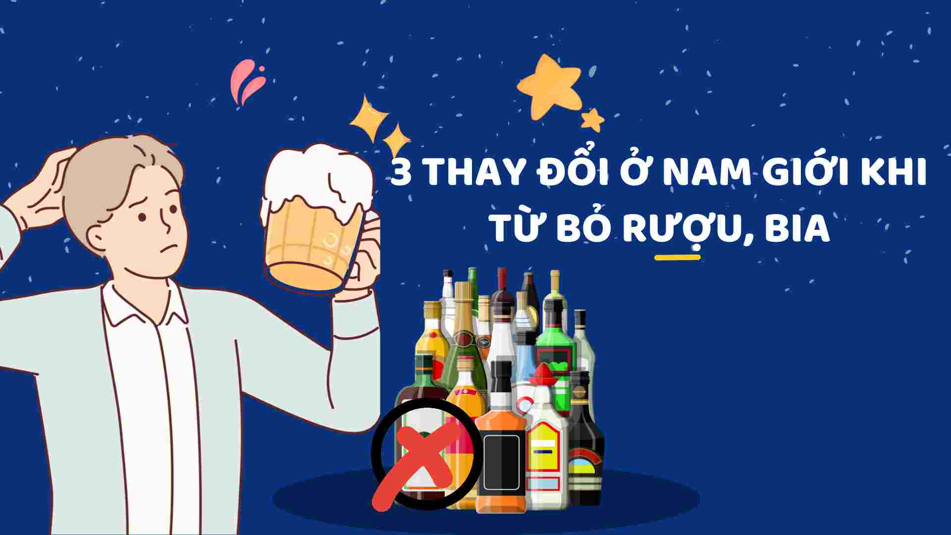 When you give up alcohol, there will be some changes in your body. Graphics: Ha May