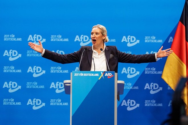 Ung cu vien Thu tuong cua Dang AfD, ba Alice Weidel. Anh: AFP