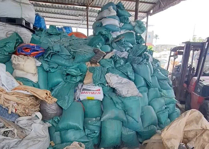 Scrap collection site of Toan Thang War Invalids Business Household (Duong Kinh District, Hai Phong). Photo: Hai Phong Police