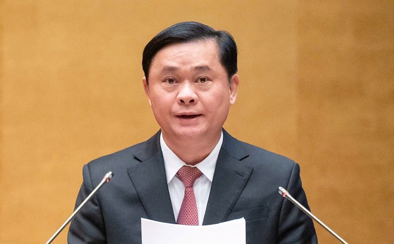Deputy Head of the Central Economic Commission Thai Thanh Quy talks about the results of implementing policies related to science, technology development, innovation and national digital transformation. Photo: Pham Thang