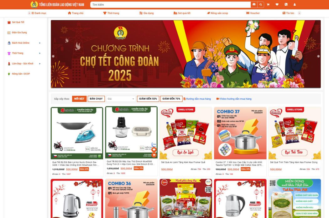 Online Trade Union Tet Market. Photo: Hai Nguyen