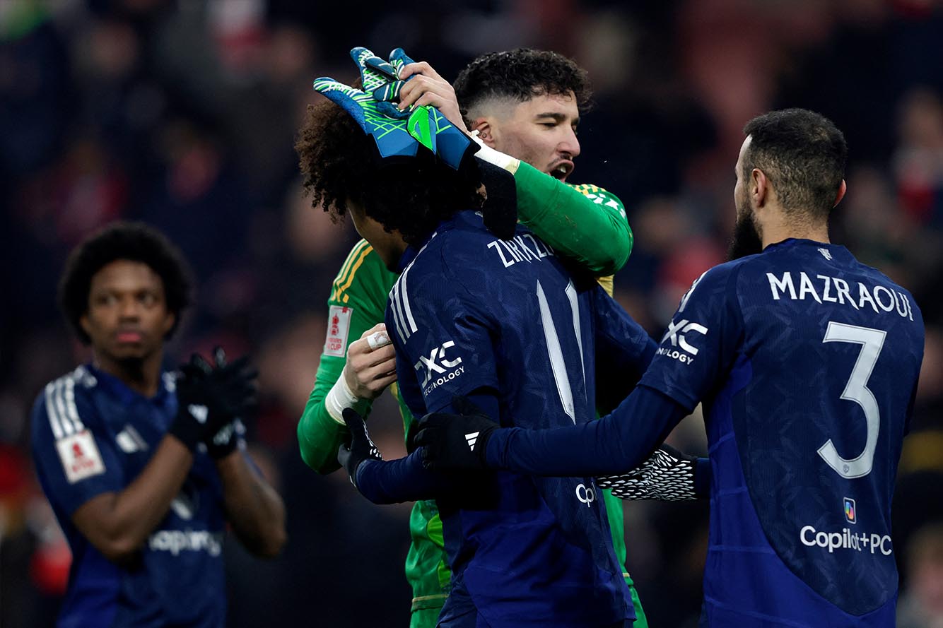 Manchester United deservedly beat Arsenal at the Emirates in the third round of the FA Cup. Photo: AFP