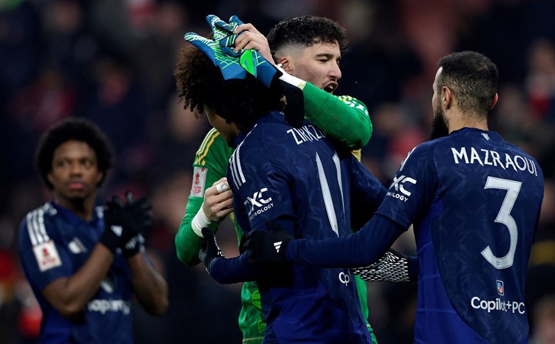Manchester United deservedly beat Arsenal at the Emirates in the third round of the FA Cup. Photo: AFP