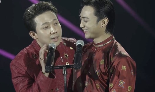Trấn Thành có câu nói khiến Soobin Hoàng Sơn bối rối. Ảnh: Cắt từ video