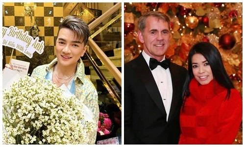 Dam Vinh Hung and Bich Tuyen and her husband. Photo: Provided by the character.
