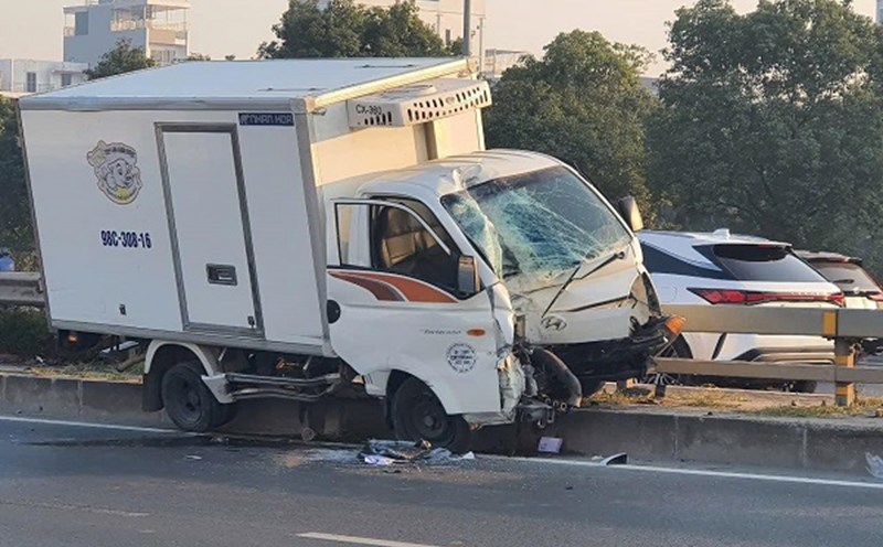 The scene of the accident in Hanoi. Photo: Provided by the Vietnam Register