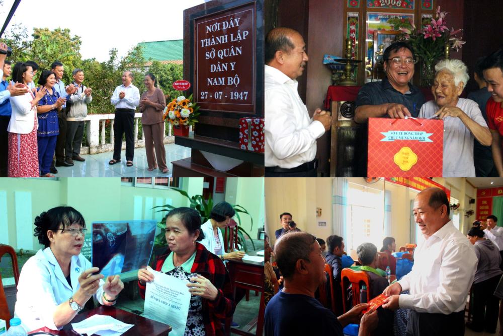 Dong Thap health sector returns to the source, giving out free medicine during Tet