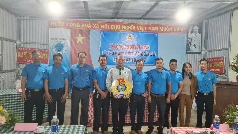 Lac Duong Transport Cooperative Trade Union is the first establishment in Lam Dong, established in 2025. Photo: Thu Ha