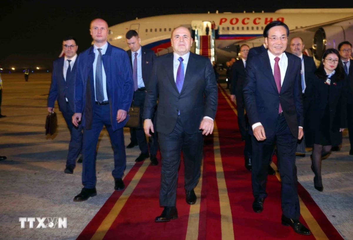 Russian Prime Minister Mikhail Vladimirovich Mishustin begins official visit to Vietnam. Photo: VNA