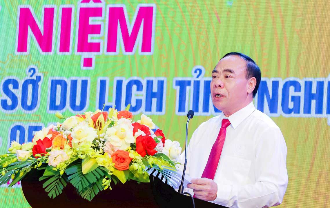 Mr. Nguyen Manh Cuong, Director of Nghe An Department of Tourism, has just submitted an application for early retirement. Photo: Ngoc Anh