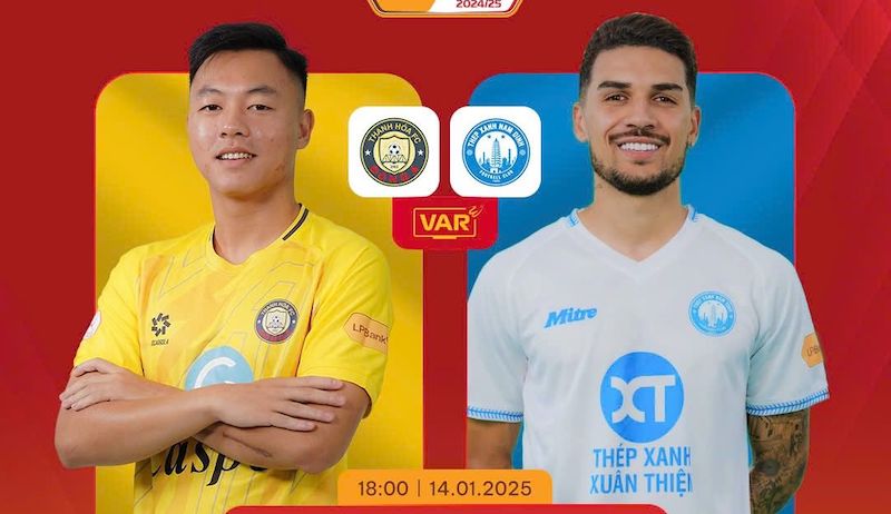 Thanh Hoa welcomes Nam Dinh in the make-up match of round 12 of V.League 2024-2025. Photo: VPF