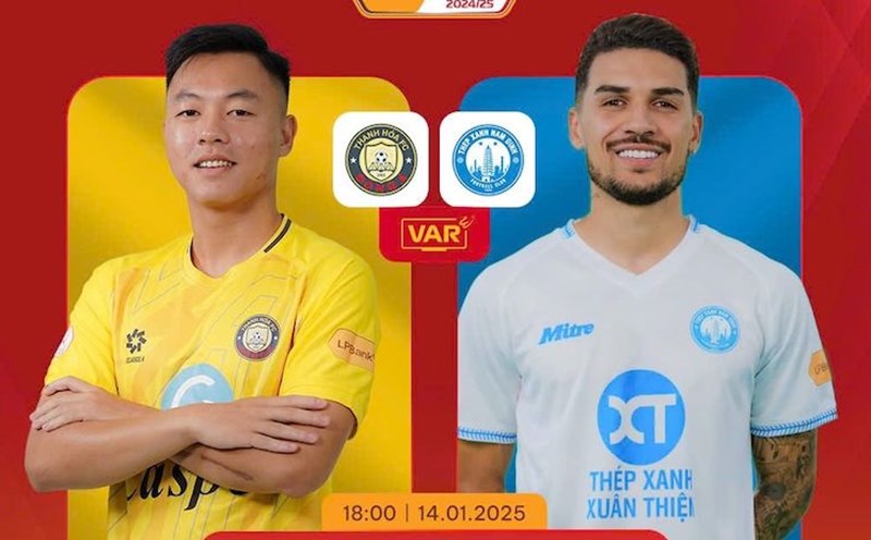 Thanh Hoa welcomes Nam Dinh in the make-up match of round 12 of V.League 2024-2025. Photo: VPF