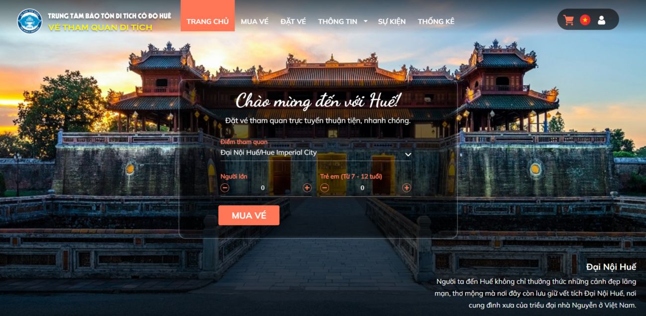 E-tickets, a management step forward of the Hue Monuments Conservation Center. Photo: Tuong Minh