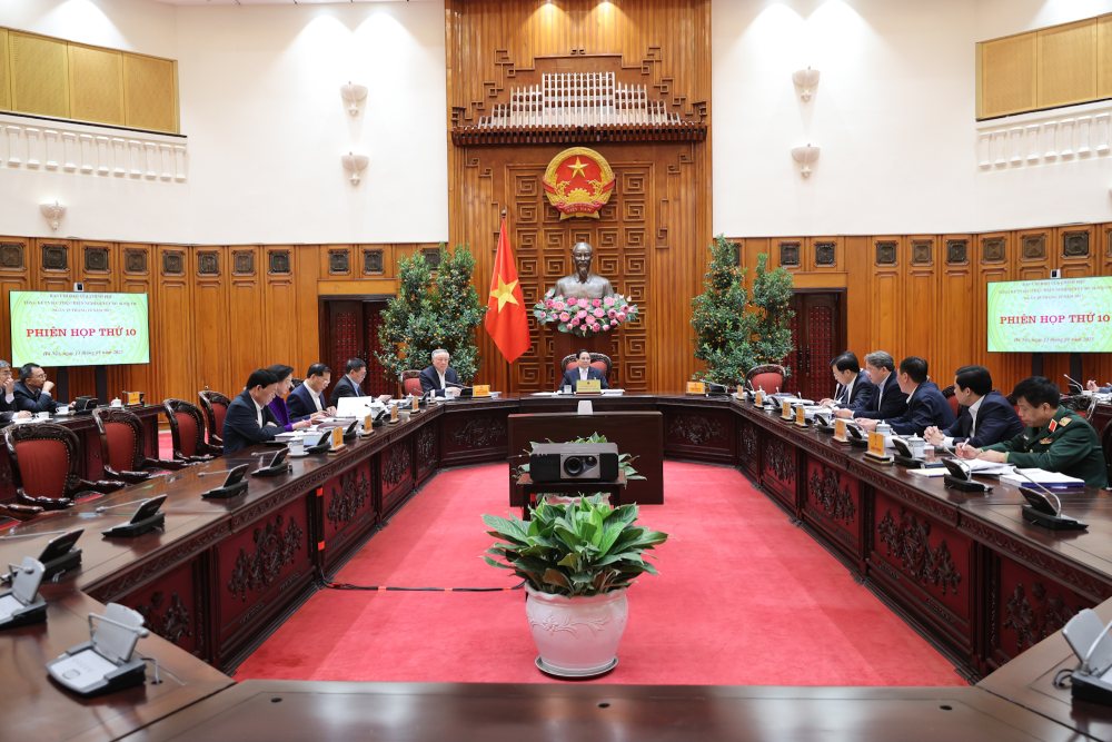 The Government Steering Committee has just issued additional instructions and completed the plan to reorganize specialized agencies under the People's Committees at provincial and district levels. Photo: Nhat Bac
