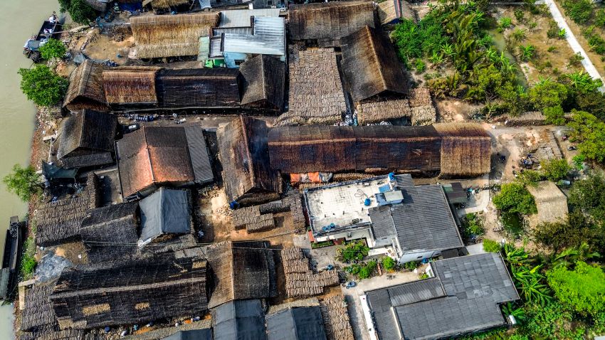 The coal kilns by the river.