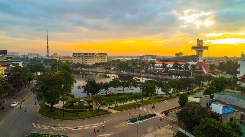 A corner of Hai Duong seen from above. Photo: Haiduong.gov.vn