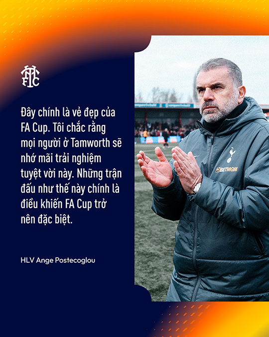 Thuyen truong Ange Postecoglou phat bieu ve tinh hap dan tai FA Cup. Anh: Tottenham Hotspur