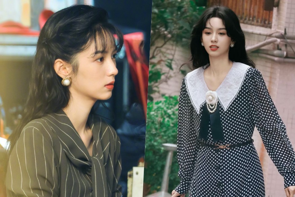 Chau Da is attractive on the set of "Hello 1983". Photo: Weibo