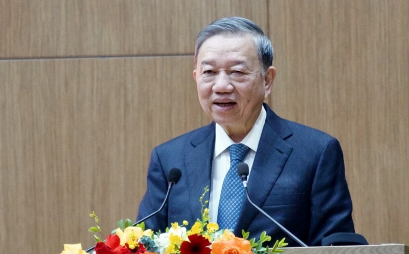 General Secretary To Lam emphasized the need to soon complete the revolution in restructuring and organizing the apparatus. Photo: Van Hieu