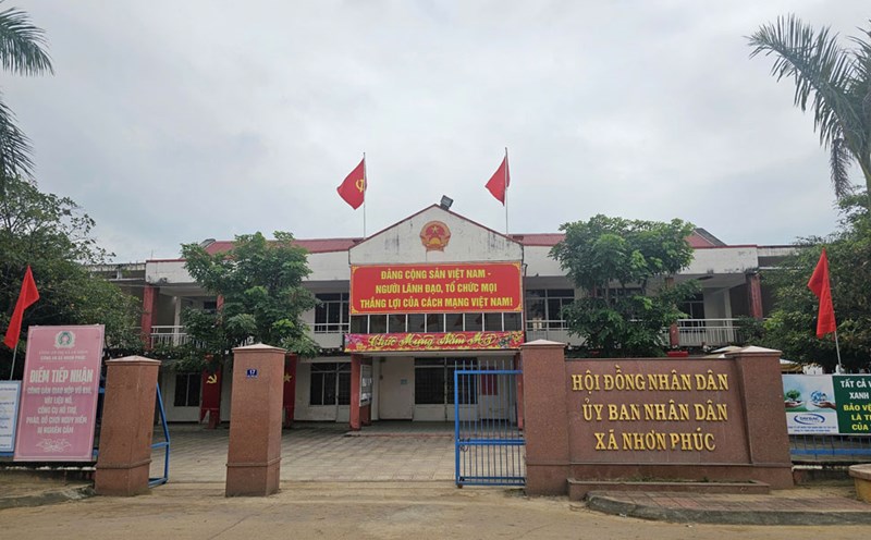 The Chairman of the People's Committee of Nhon Phuc Commune (An Nhon Town, Binh Dinh Province) was disciplined for violations. Photo: Thanh Thanh