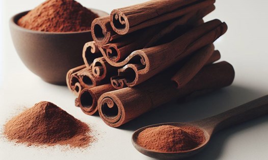 Quế có thể giúp giảm nguy cơ tim mạch ở người mắc hội chứng buồng trứng đa nang (PCOS) một cách gián tiếp. Ảnh - AI: Nhật Phi