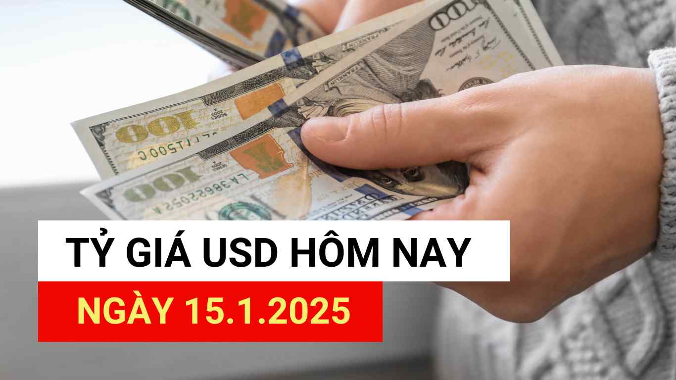 USD exchange rate today 15.1.2025.