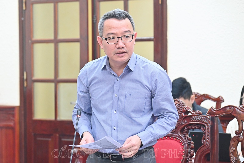 Ông Hồ Quang Huy - Cục trưởng Cục Kiểm tra văn bản quy phạm pháp luật (Bộ Tư pháp) cho biết Nghị định 168/2024/NĐ-CP có hiệu lực đúng theo quy định. Ảnh: Bộ Tư pháp 