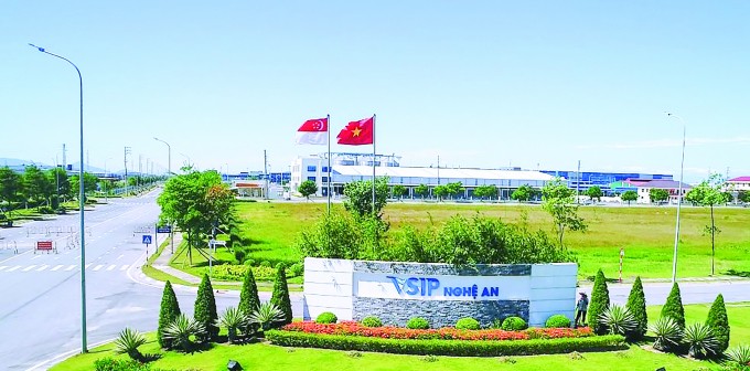 VSIP Nghe An Company Limited will pay the State budget 1,260,579 billion VND in 2024. Photo: Hai Dang