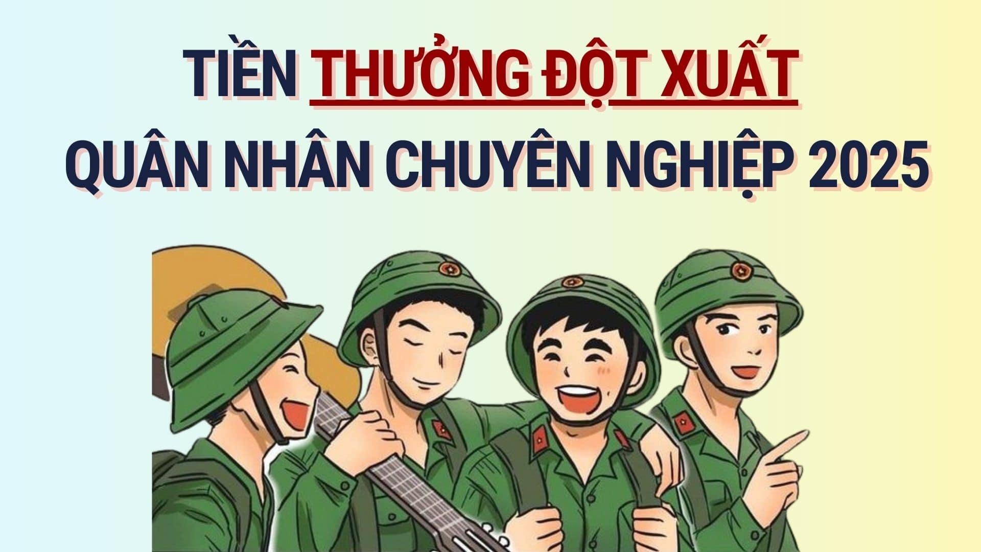 2025 Special Bonus for Professional Soldiers. Graphics: Hoang Le