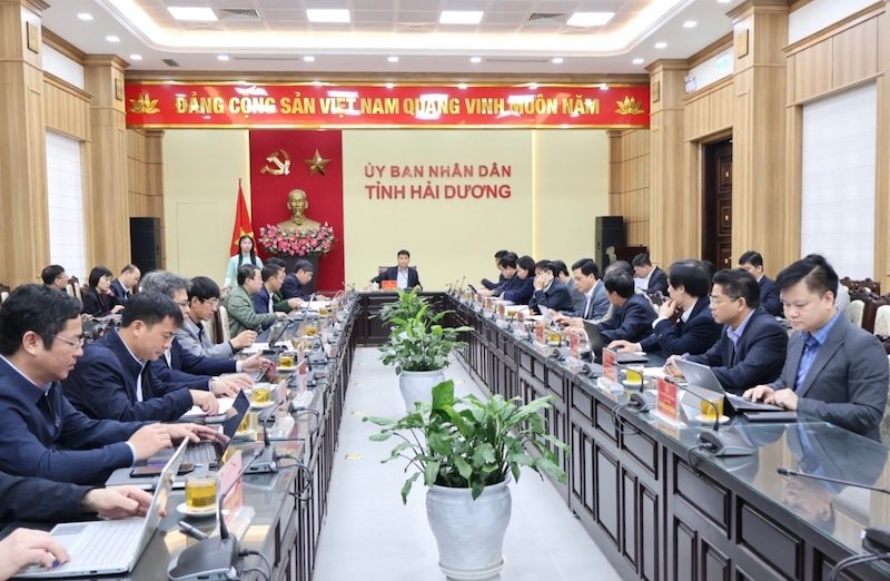 Hai Duong Department of Home Affairs has just reported on the Project on reorganizing the apparatus of specialized agencies under the Provincial People's Committee. Photo: Hai Duong Portal