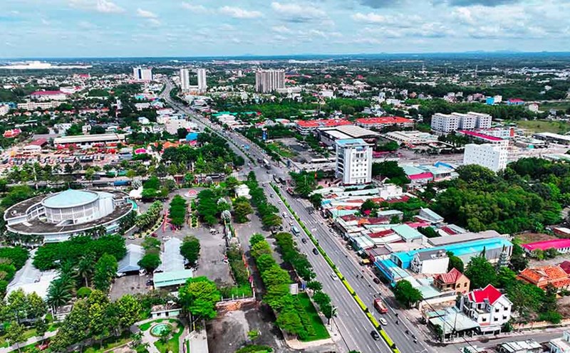A corner of Phu My town center, Ba Ria - Vung Tau province. Photo: Phuongtanphuoc.gov.vn.