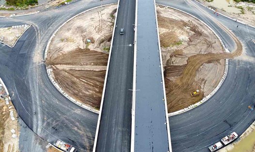 Nút giao cao tốc Bến Lức - Long Thành và đường cảng Phước An. Ảnh tư liệu: HAC