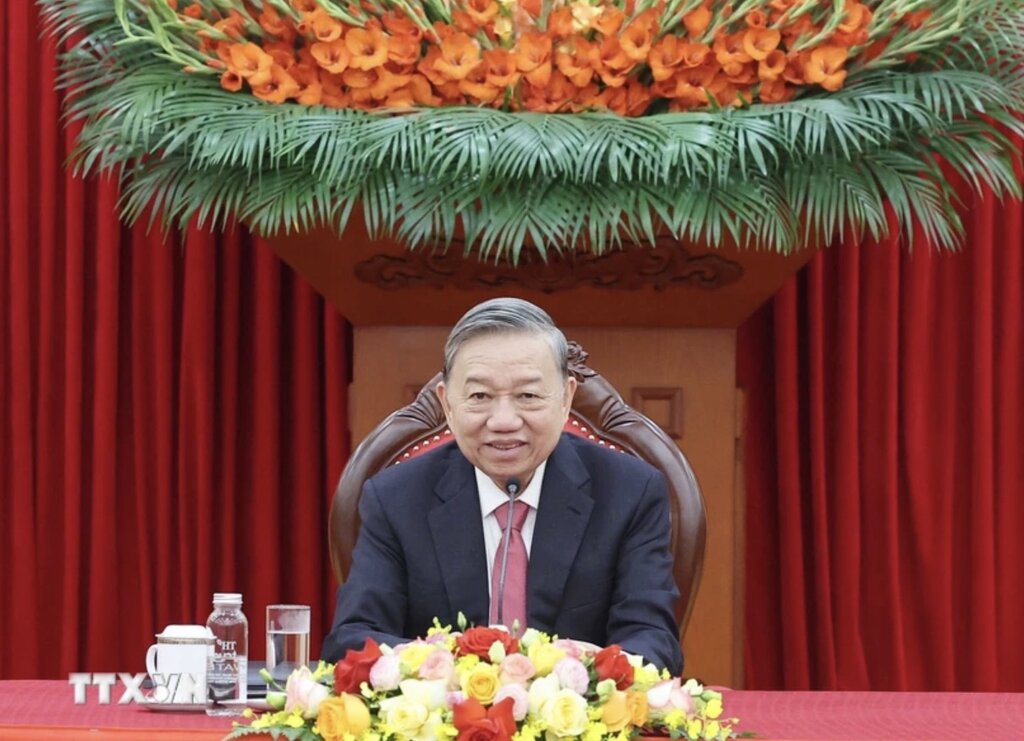 General Secretary To Lam had a phone call with General Secretary and President of China Xi Jinping. Photo: VNA