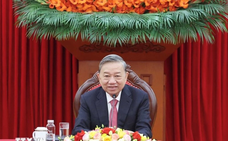 General Secretary To Lam had a phone call with General Secretary and President of China Xi Jinping. Photo: VNA