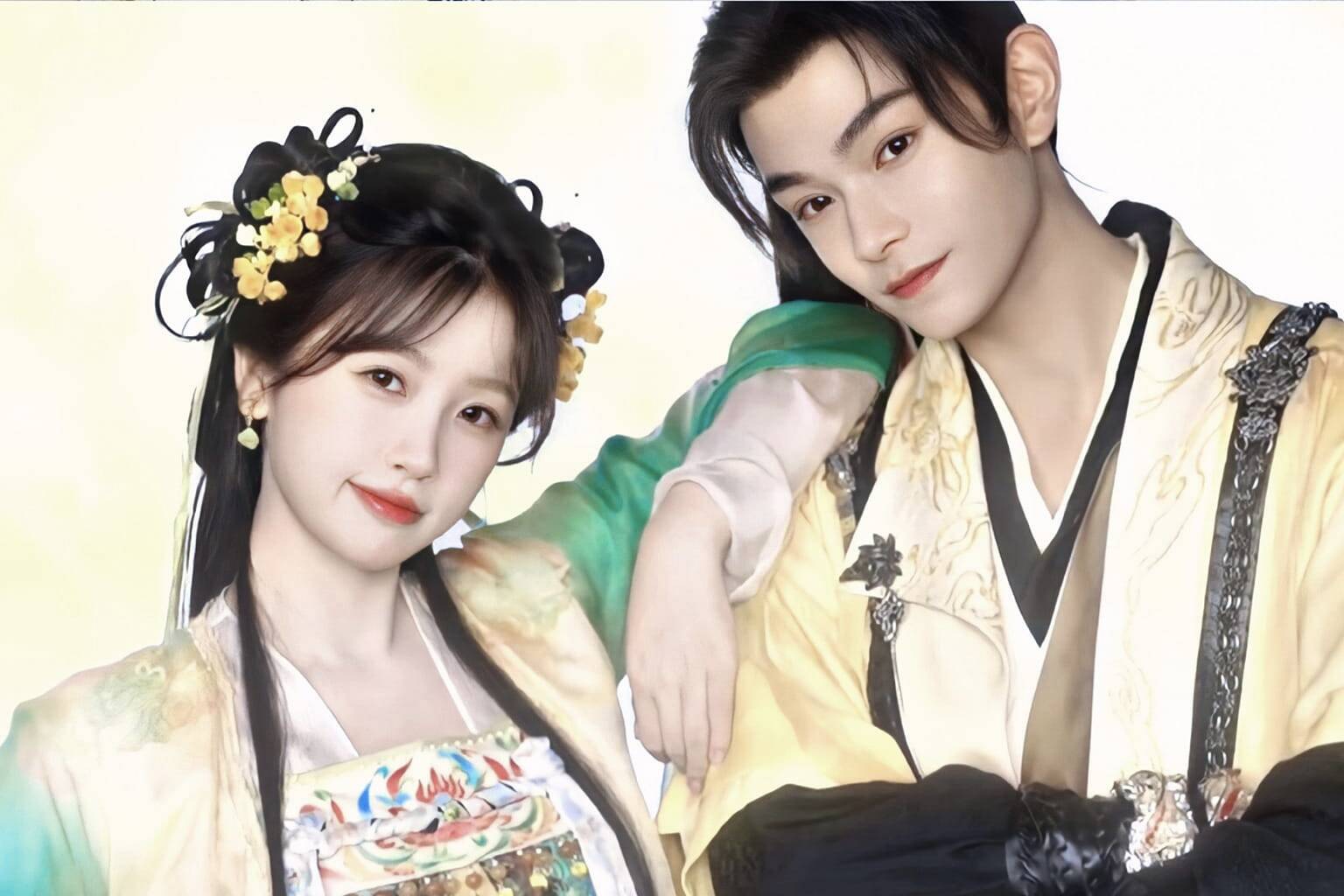 Ngu Thu Han supports Dinh Vu He's new activity. Photo: Weibo