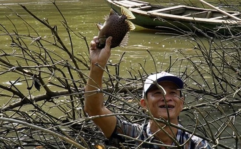 The fish trap has been restored as a community tourism site that is enjoyed by visitors.