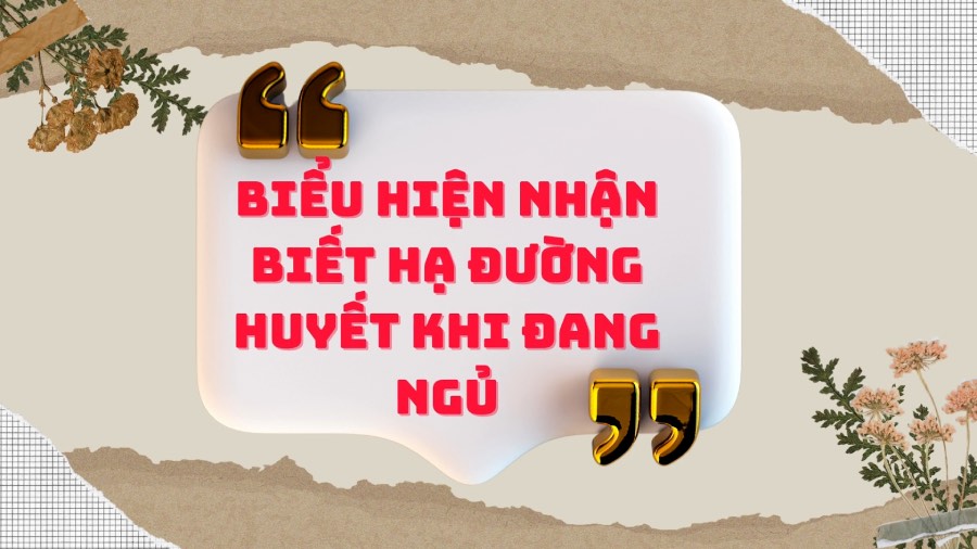 Symptoms of hypoglycemia while sleeping