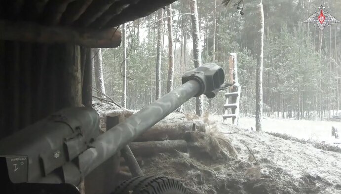 The Soviet-era D-30 howitzer is still being used by Russia in the conflict with Ukraine. Photo: Russian Defense Ministry