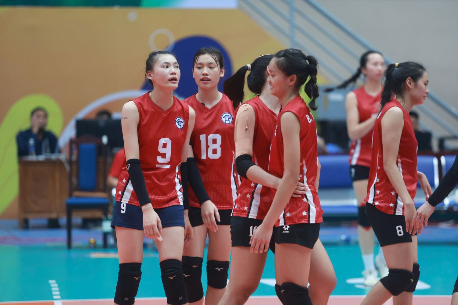Hanoi women's volleyball team has a squad of talented young players. Photo: Hoang Hue