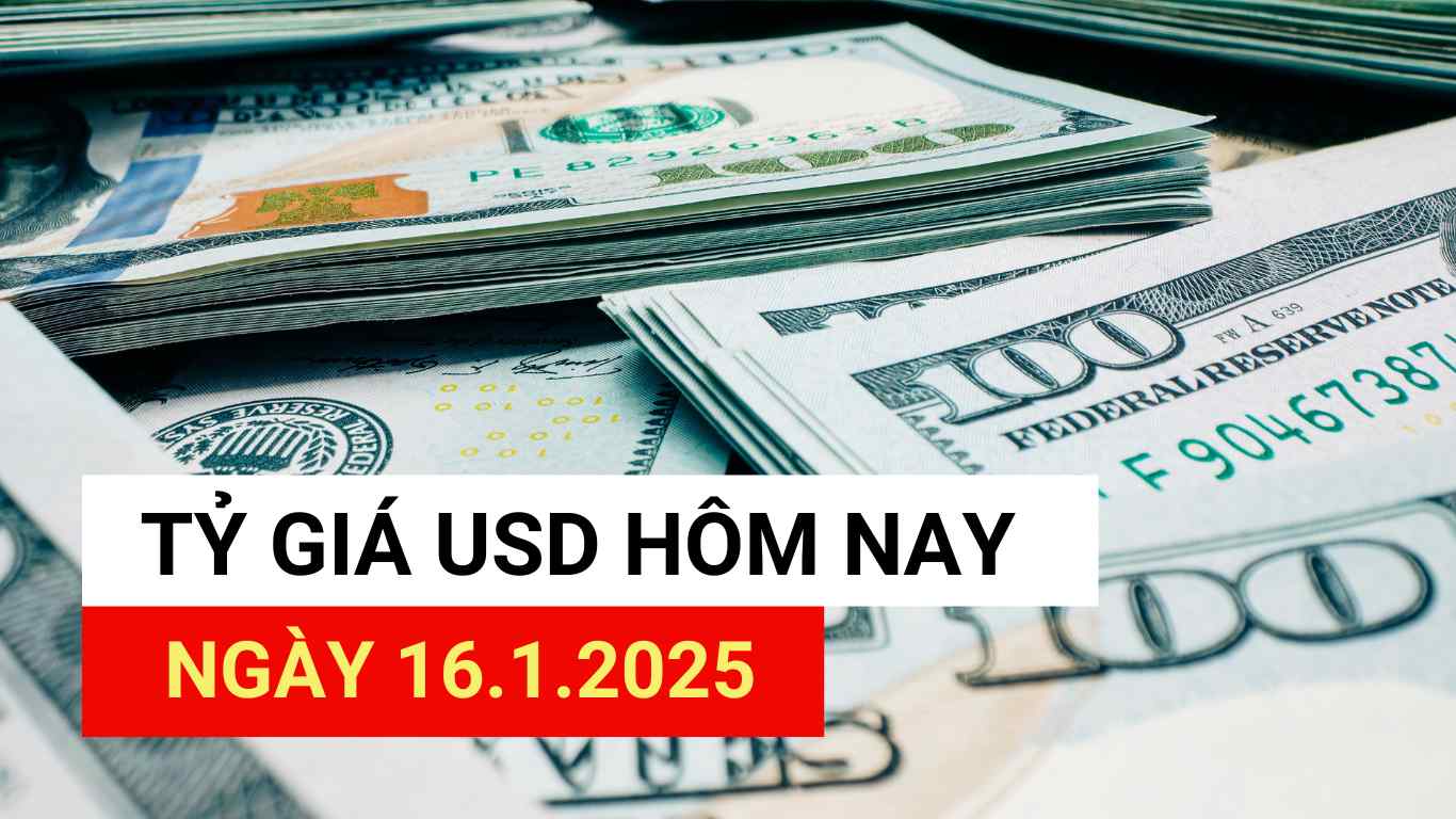 USD exchange rate today 16.1.2025.