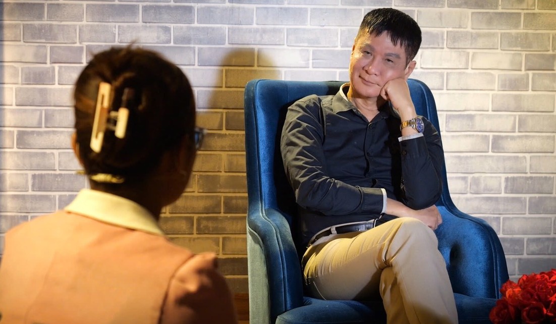 The wife shared with Le Hoang at "The Third Person". Photo: Producer.