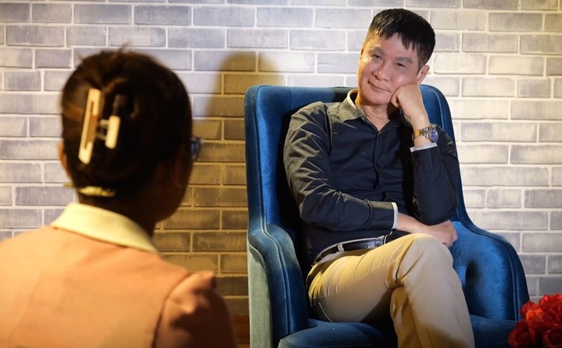 The wife shared with Le Hoang at "The Third Person". Photo: Producer.
