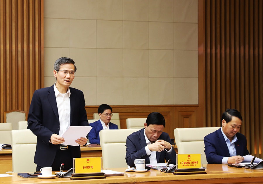 Deputy Minister of Home Affairs Cao Huy clearly stated the tasks of administrative reform in 2025, including the arrangement and reorganization of public service units. Photo: Ministry of Home Affairs
