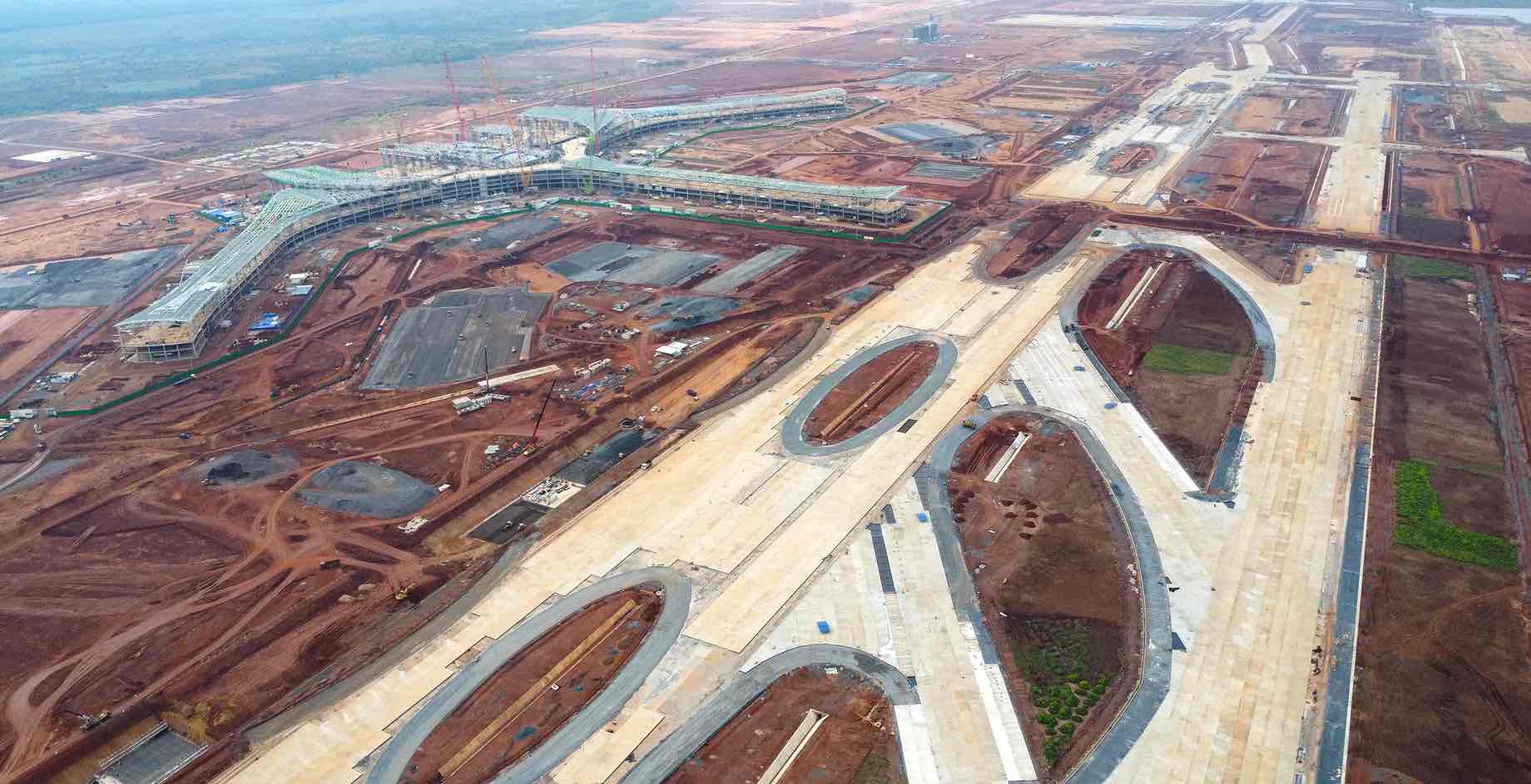 Long Thanh airport project phase 1 in Dong Nai province. Photo: HAC