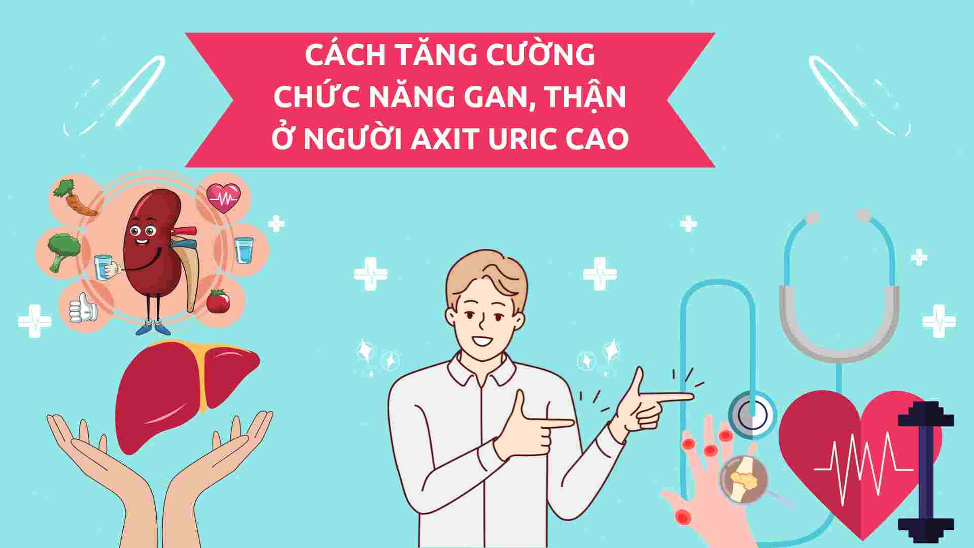 Liver and kidney function are linked to high uric acid. Graphics: Ha May