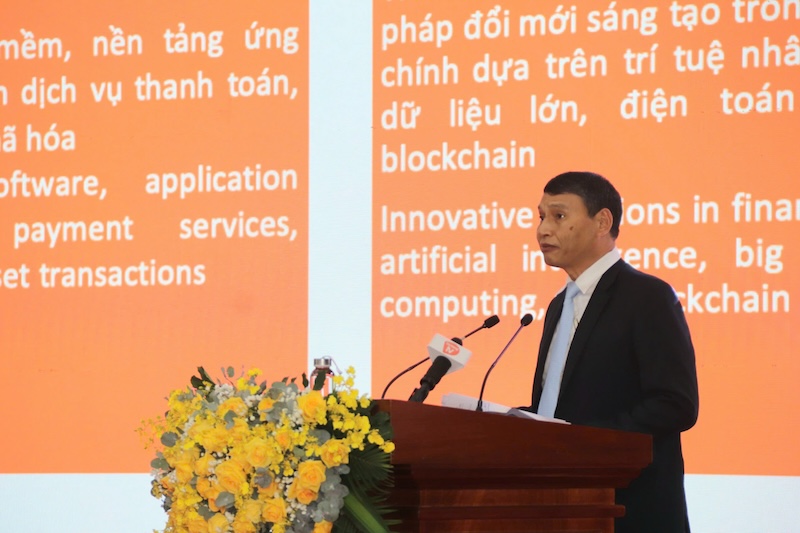 Mr. Ho Ky Minh, Vice Chairman of Da Nang City People's Committee at the Workshop on Developing International Financial Centers in Vietnam. Photo: Nguyen Linh