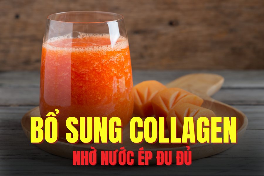 Drinking papaya juice is one of the great options to supplement collagen. Graphics: Hoai Lan