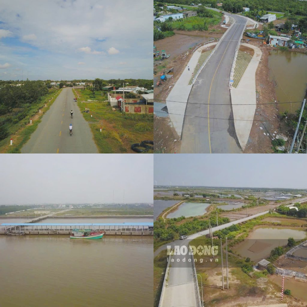 Ben Tre invests in infrastructure works and projects that will be put into use and exploited, creating momentum for the development of marine economic sectors in Ba Tri district (Ben Tre province). Photo: Thanh Nhan