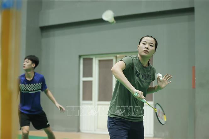 Tennis player Nguyen Thuy Linh is the hope of Vietnamese sports. Photo: VNA