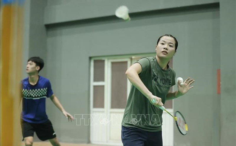 Tennis player Nguyen Thuy Linh is the hope of Vietnamese sports. Photo: VNA